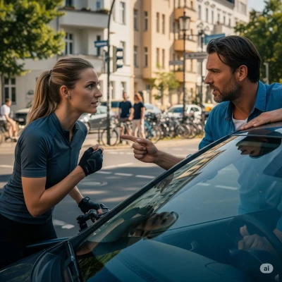 Frau und Mann streiten sich